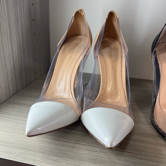 Gianvito Rossi Nude and White Pumps Size 40 - Picture 2 of 4